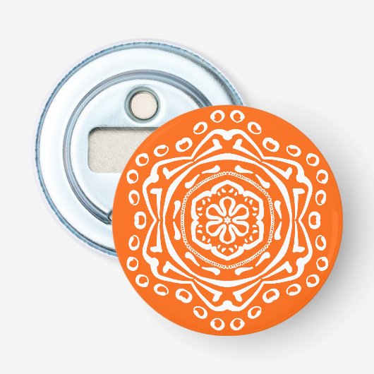 Poppy Mandala Flaschenöffner (Vorderseite)