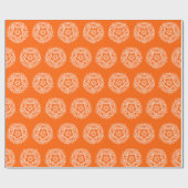 Poppy Mandala Geschenkpapier (Flach)
