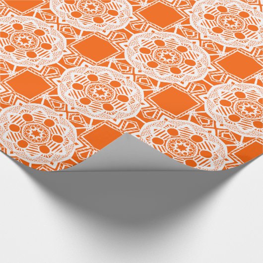 Poppy Mandala Geschenkpapier (Ecke)