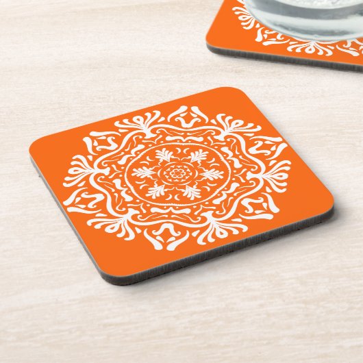 Poppy Mandala Getränkeuntersetzer (Linke Seite)