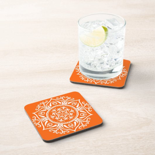 Poppy Mandala Getränkeuntersetzer (Rechte Seite)