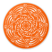 Poppy Mandala Keramikknauf (Vorderseite)
