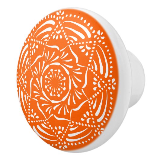 Poppy Mandala Keramikknauf (Rechts)