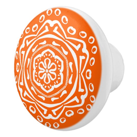 Poppy Mandala Keramikknauf (Rechts)