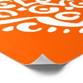 Poppy Mandala Poster (Ecke)