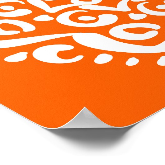 Poppy Mandala Poster (Ecke)