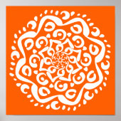 Poppy Mandala Poster (Vorne)