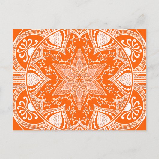 Poppy Mandala Postkarte (Vorderseite)