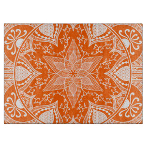 Poppy Mandala Schneidebrett