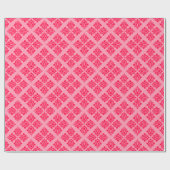 Poppy marokkanischer Damask Geschenkpapier (Flach)