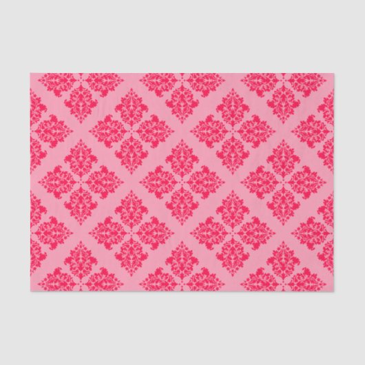 Poppy marokkanischer Damask Seidenpapier (Vorderseite)