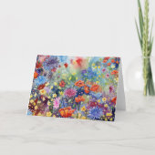 "Poppy Meadow" Blank Notecard Dankeskarte (Vorderseite)
