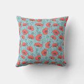 Poppy Meadow Pattern Kissen (Rückseite)