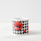 Poppy mit palästinensischer Hattah Expresso-Tasse Espressotasse (Vorderseite)
