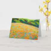 Poppy Mound Karte (Gelbe Blume)