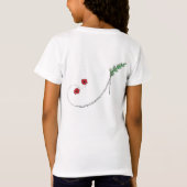 Poppy Name Girl's Flower T-Shirt (Rückseite)