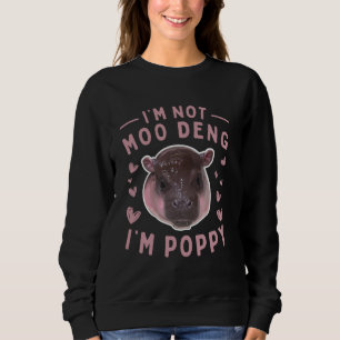 Poppy neues Baby-Zwergflusspferd im Metro Richmond Sweatshirt