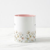 POPPY Niedlich Pastel Wildblume Floral Mama Tasse (Zentrum)