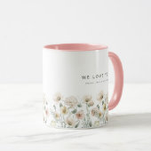 POPPY Niedlich Pastel Wildblume Floral Mama Tasse (VorderseiteRechts)