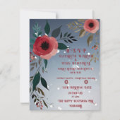 Poppy of Liebe" Einladung zur Hochzeitsfeier (Vorderseite)