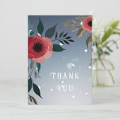 Poppy of Liebe" Einladung zur Hochzeitsfeier (Stehend Vorderseite)