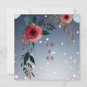 Poppy of Liebe" Einladung zur Hochzeitsfeier (Rückseite)