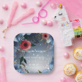 Poppy of Liebe" Einladung zur Hochzeitsfeier Pappteller (Party)