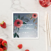 Poppy of Liebe" Einladung zur Hochzeitsfeier Serviette (Beispiel)