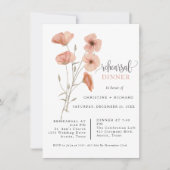 Poppy Orange Blume Hochzeitsessen Probe (Vorderseite)