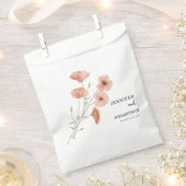 Poppy Orange Blume Wedding Geschenktütchen (Ausgeschnitten)