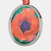 POPPY Oriental Red Orange — Ornament Aus Metall (Links)