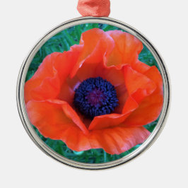 POPPY Oriental Red Orange — Ornament Aus Metall