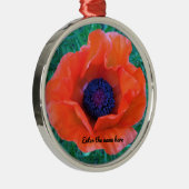 POPPY Oriental Red Orange — Ornament Aus Metall (Rechts)