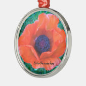 POPPY Oriental Red Orange — Ornament Aus Metall (Links)