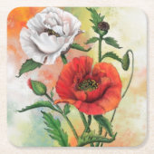 Poppy Paper Untersetzer (Vorderseite)