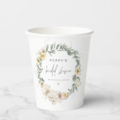 POPPY Pastel Wildblume Brautparty Pappbecher (Vorderseite)