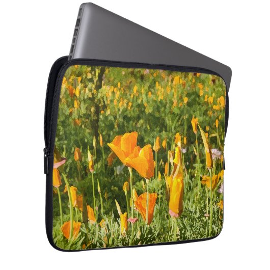 Poppy Patch Laptopschutzhülle (Vorne Rechts)