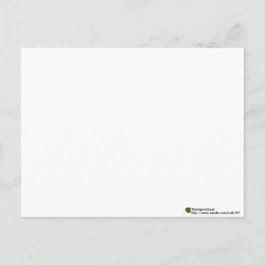 Poppy Patch Postkarte (Rückseite)