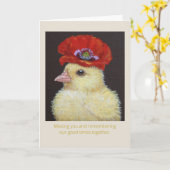 Poppy Peep vermisst Karte (Gelbe Blume)