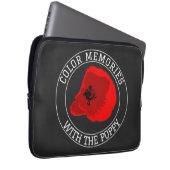 Poppy - Personalisierter Oben- und Untertext auf s Laptopschutzhülle (Vorne Rechts)