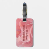 Poppy Petals Gepäckanhänger (Rückseite vertikal)