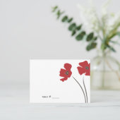 Poppy Platzkarten { Flat } (Stehend Vorderseite)
