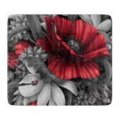 Poppy Pops Glass Schneidebrett (Vorderseite)