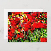 Poppy Postkarte (Vorne/Hinten)