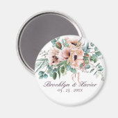 Poppy Radiance Gastgeschenk Hochzeit Magnet (Vorderseite/Rückseite)