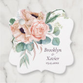 Poppy Radiance Wedding Geschenkanhänger (Vorderseite)