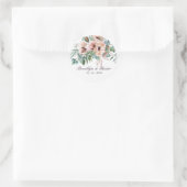 Poppy Radiance Wedding Runder Aufkleber (Tasche)