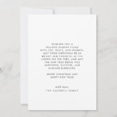 POPPY Red Modern Fun Family DIY Foto Weihnachten (Rückseite)