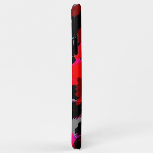 Poppy Red Retro Blumendesign Case-Mate iPhone Hülle (Hinten/Rechts)