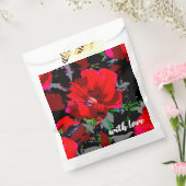 Poppy Red Retro Blumendesign Geschenktütchen (Versiegelt)